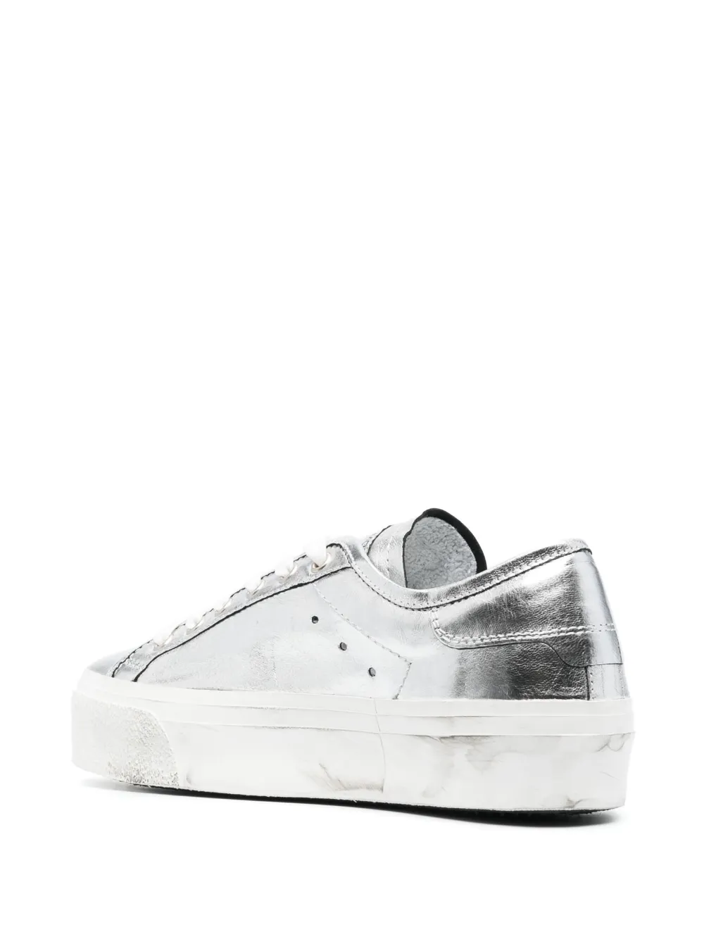 Shop Philippe Model Paris Paris Haute Low-top Sneakers In Silver