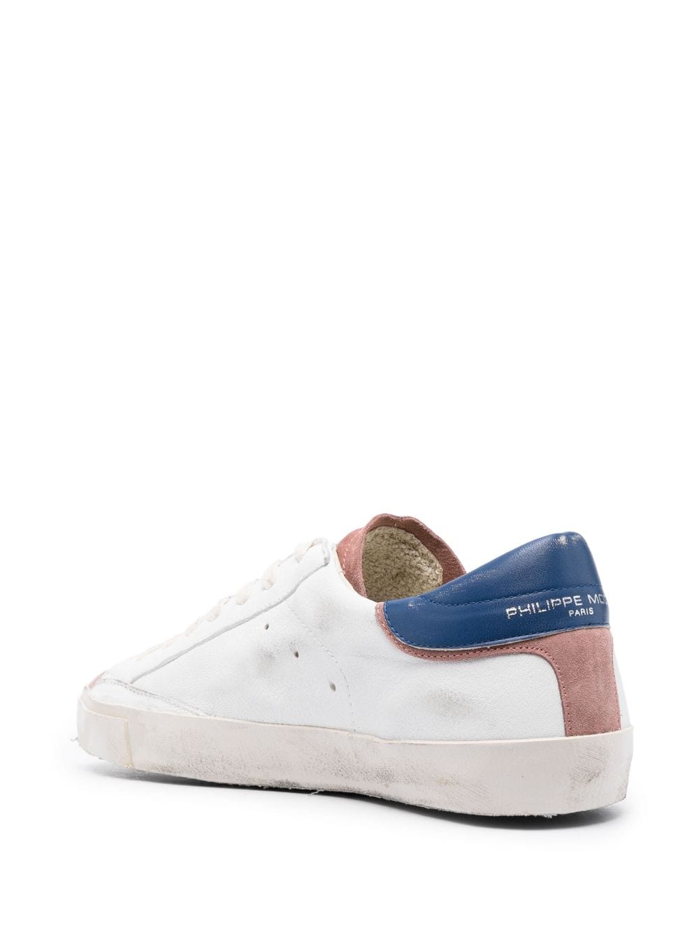 Shop Philippe Model Paris Prsx Leather Low-top Sneakers In White
