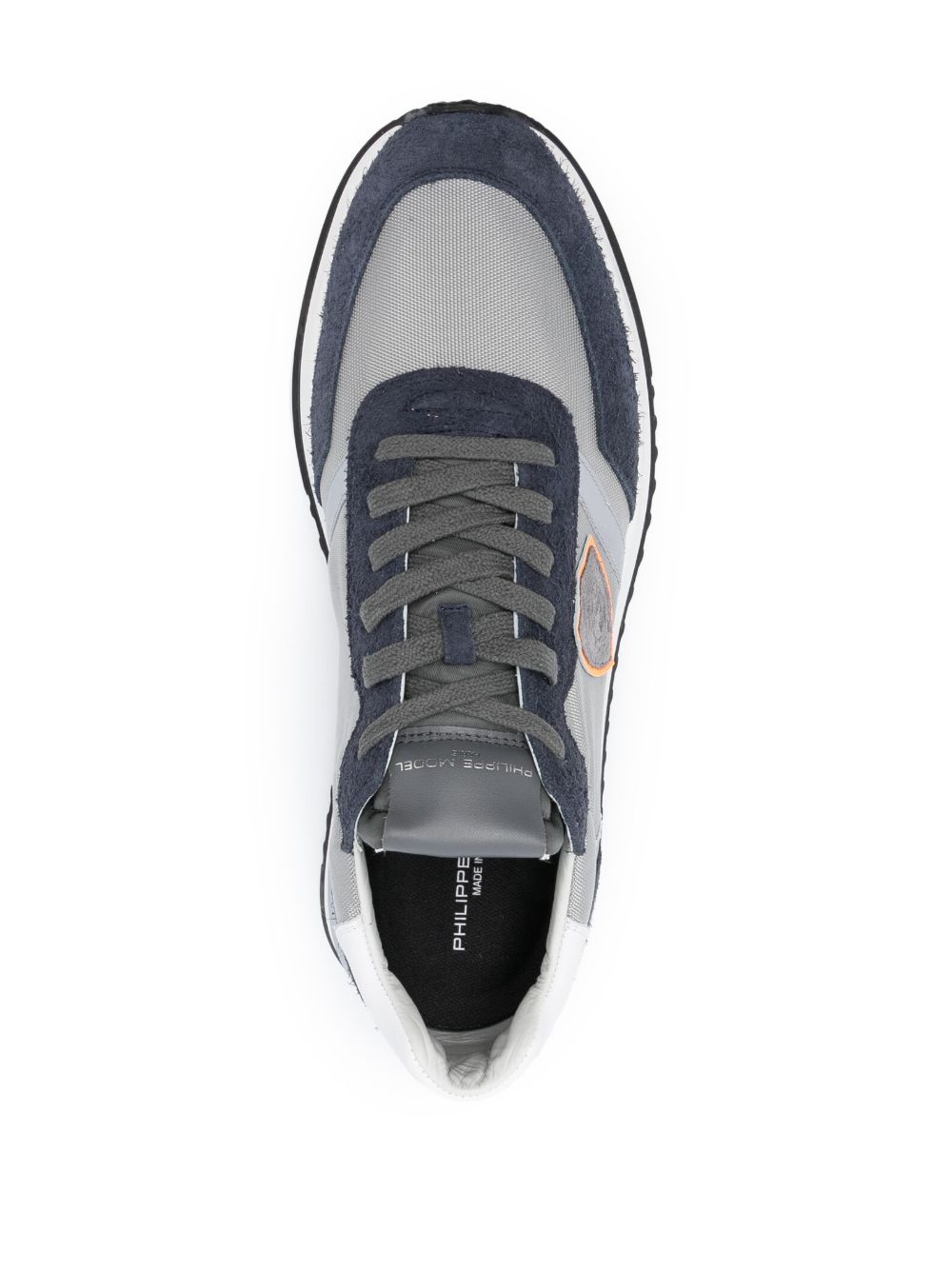 Shop Philippe Model Paris Tropez 2.1 Suede Lace-up Sneakers In Grey