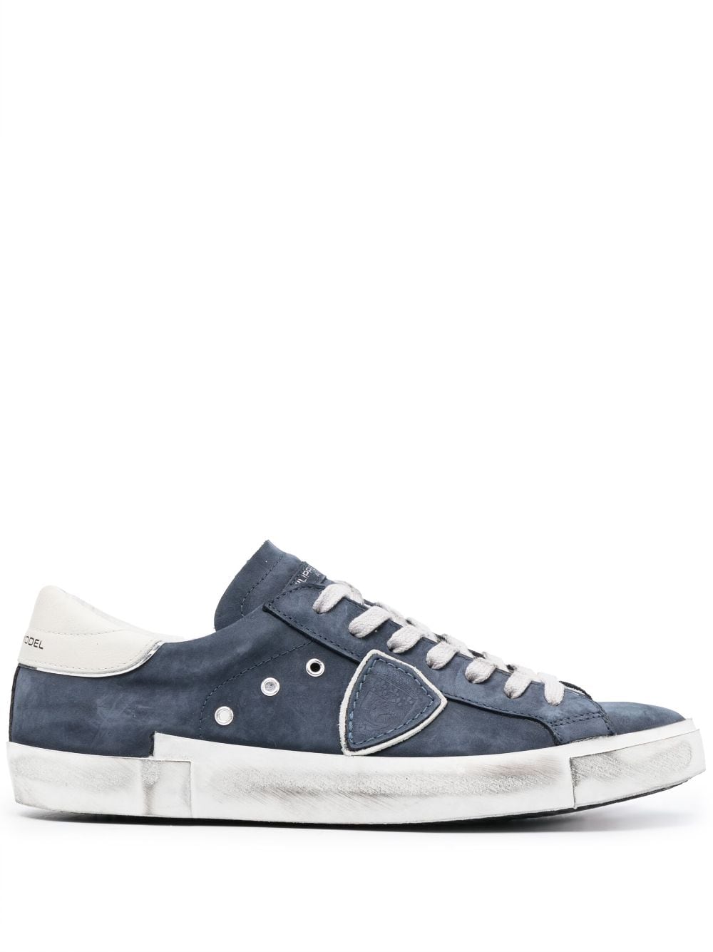 Philippe Model Paris Prsx Leather Low-top Sneakers In Blue