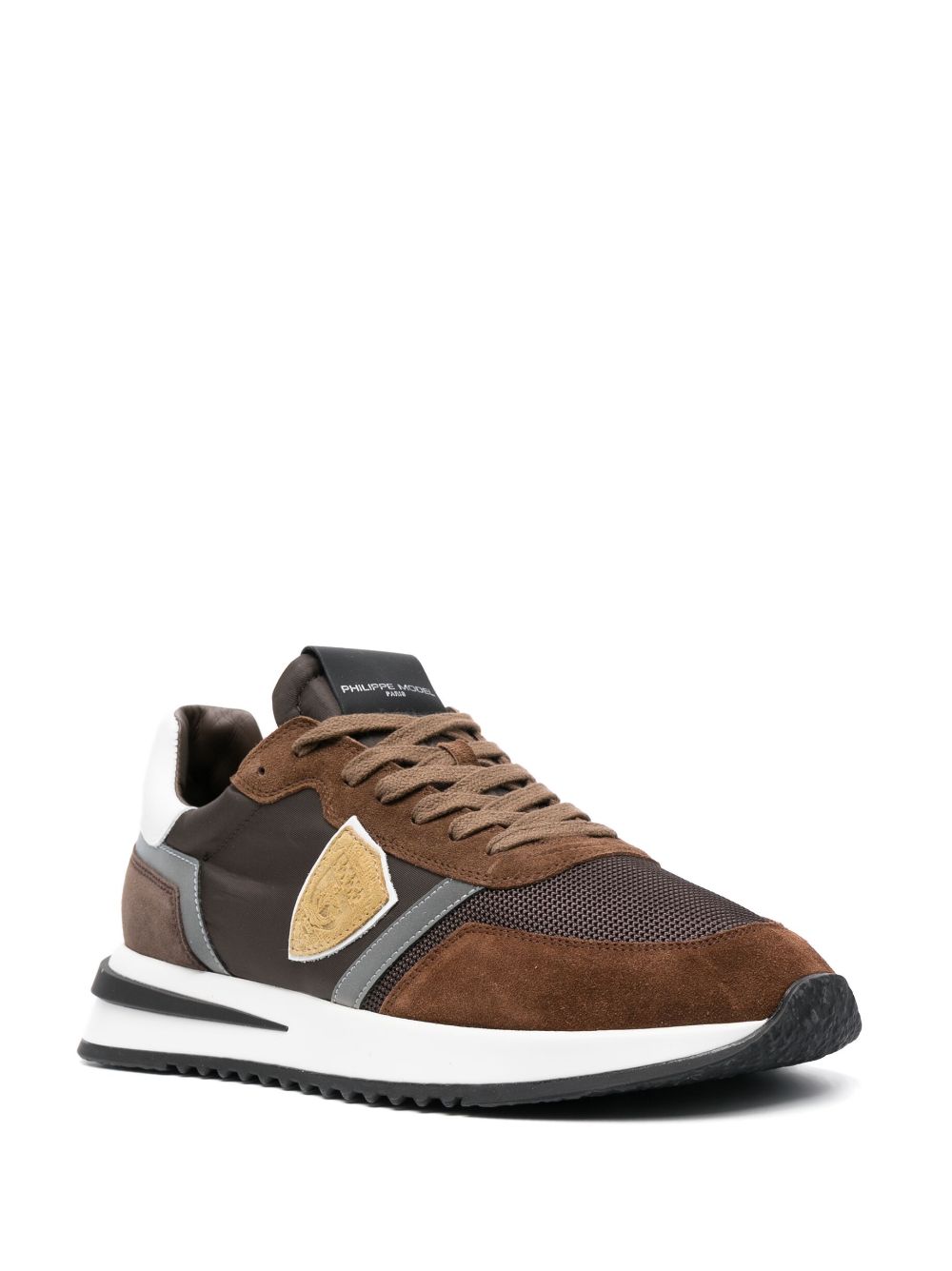 Shop Philippe Model Paris Tropez 2.1 Lace-up Sneakers In Brown