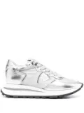 Philippe Model Paris leather-panelled low-top sneakers - Silver