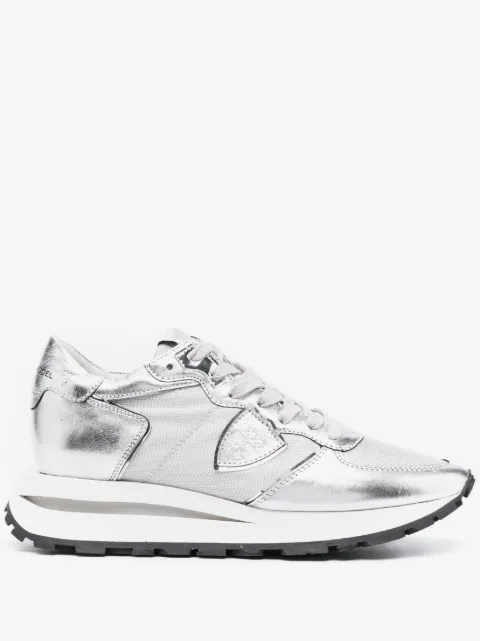 Philippe Model Paris leather-panelled low-top sneakers
