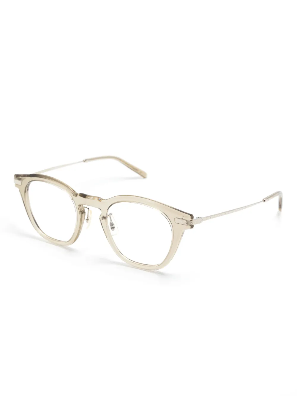 Oliver Peoples Len bril met rond montuur - Beige