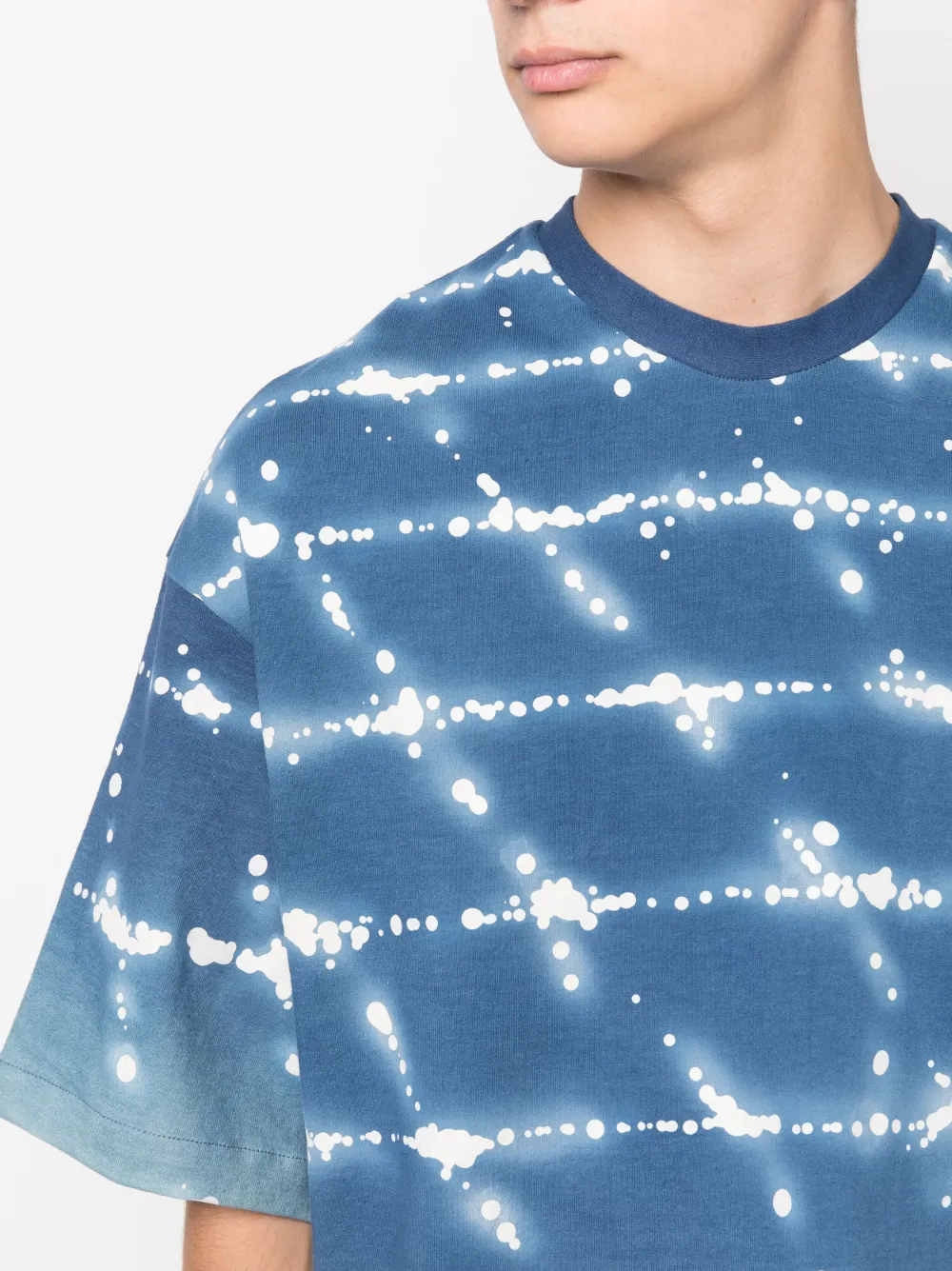Jil Sander T-shirt met print Blauw