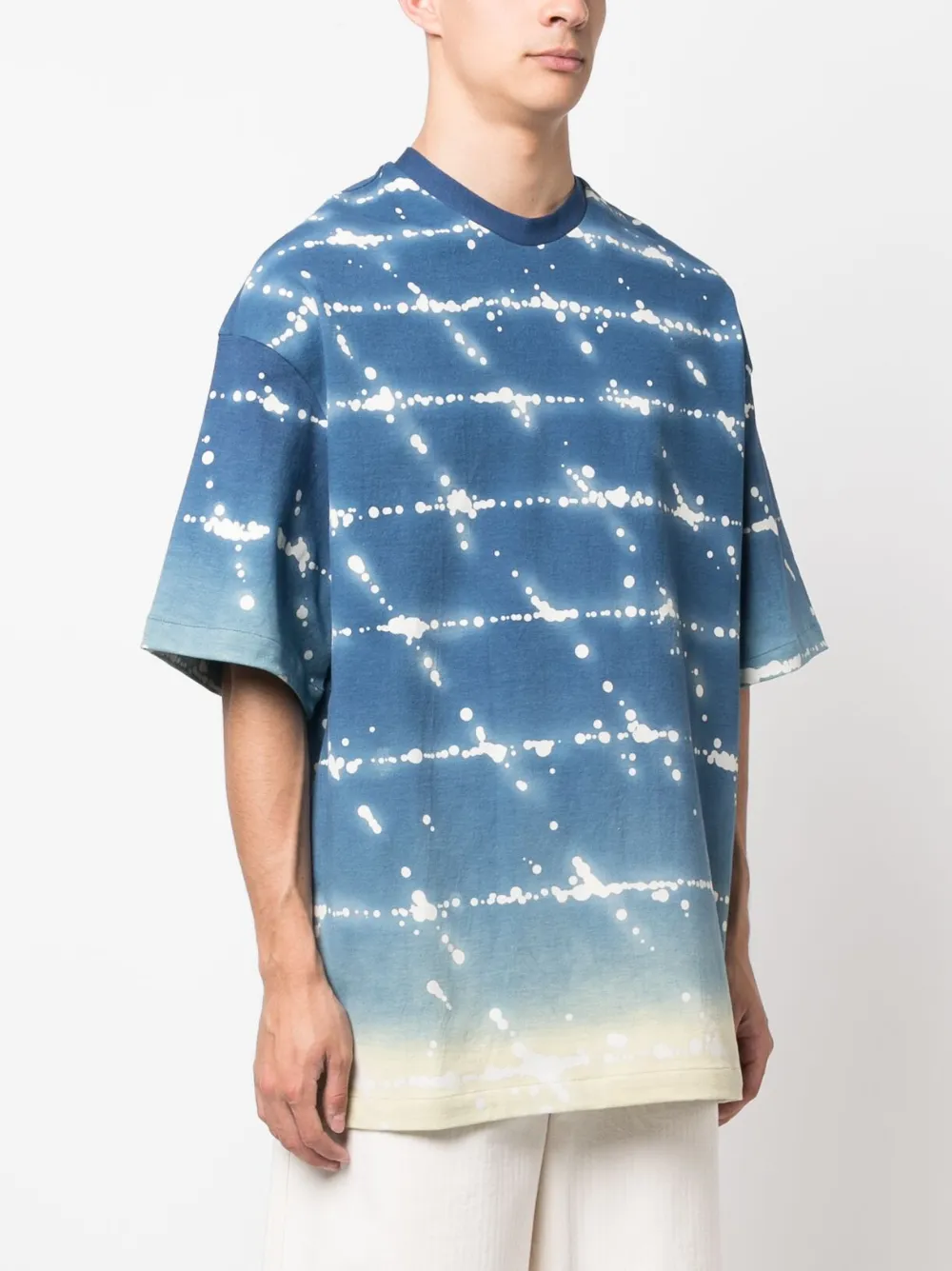 Jil Sander T-shirt met print Blauw