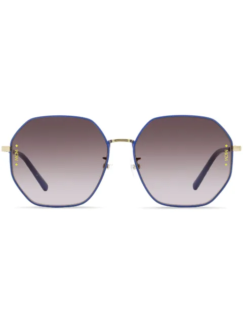 MCM lentes de sol con armazón cuadrada y estampado visetos