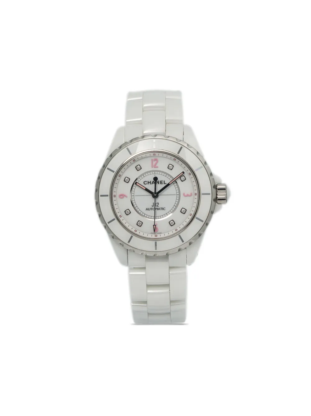 Pre-owned Chanel  J12 38mm In White