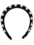 Jennifer Behr Marlena crystal-embellished headband - Black