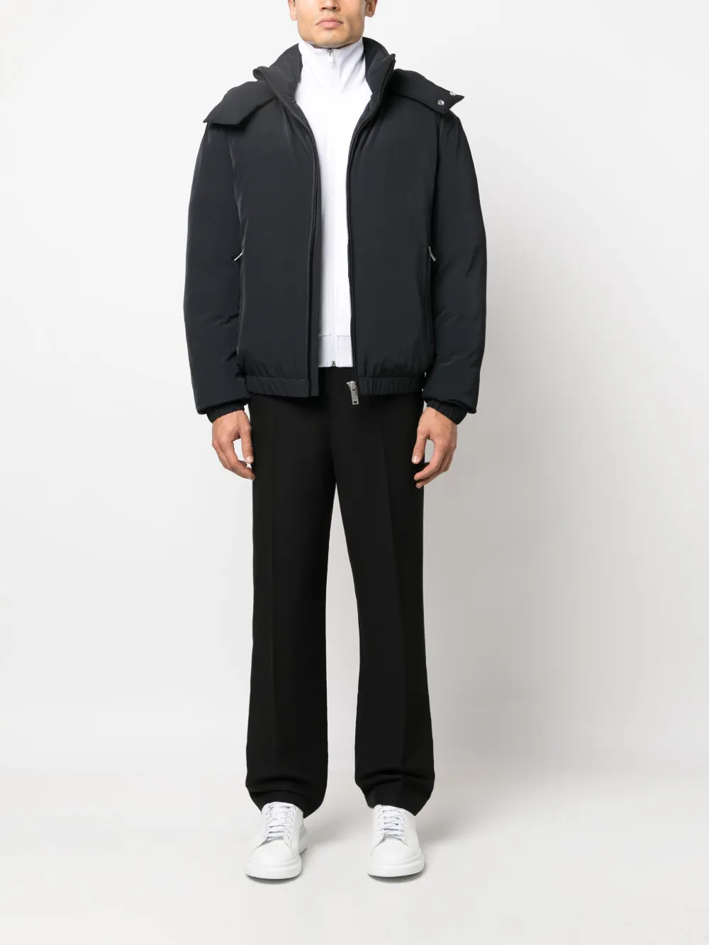 SANDRO Gewatteerd jack - Blauw
