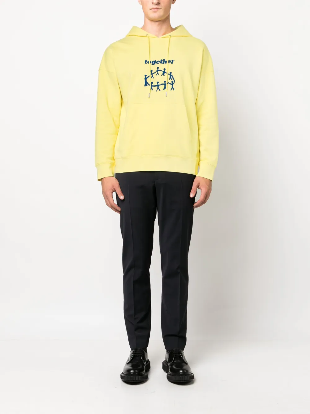 SANDRO Hoodie met print - Geel
