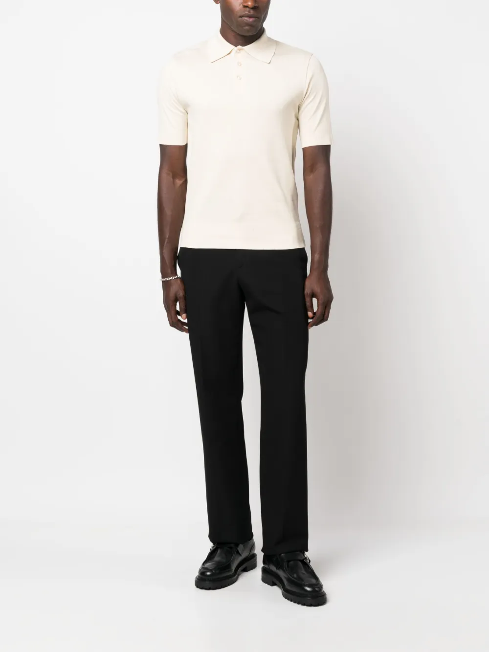 SANDRO Katoenen poloshirt - Beige