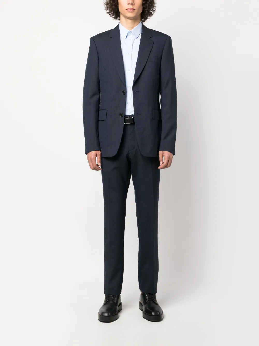 SANDRO Blazer met enkele rij knopen - Blauw