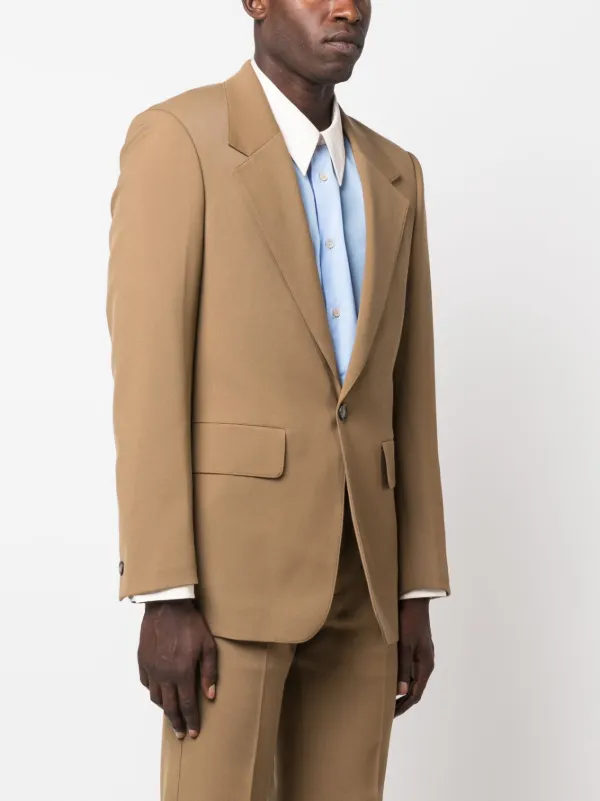 Mens tan online wool blazer