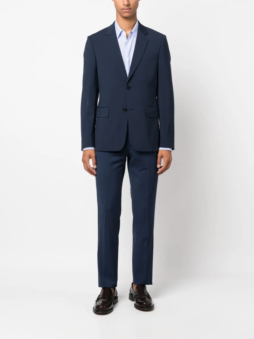 SANDRO single-breasted suit - Blauw