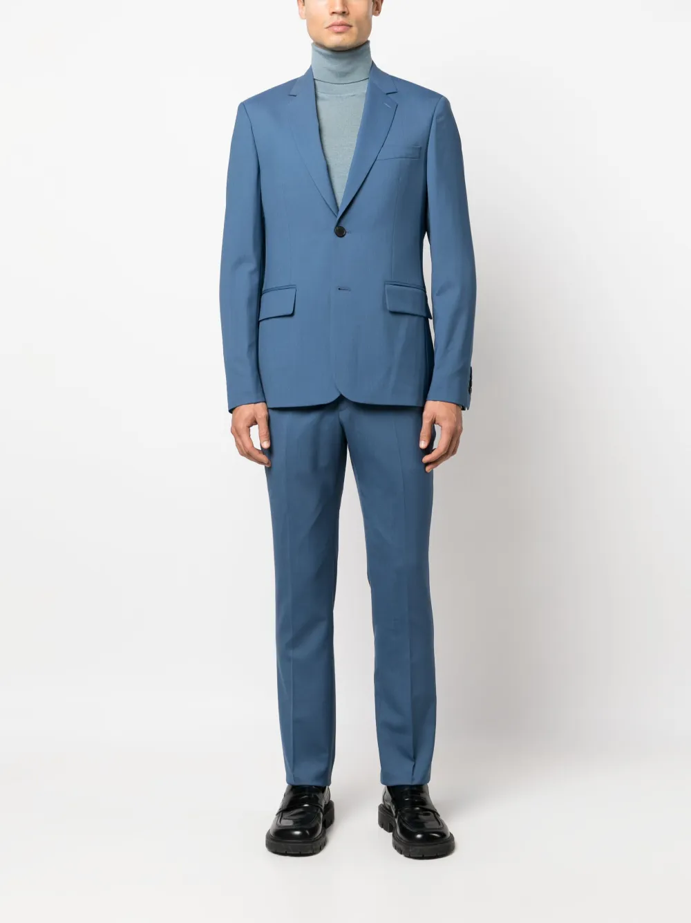 SANDRO single-breasted tailored blazer - Blauw