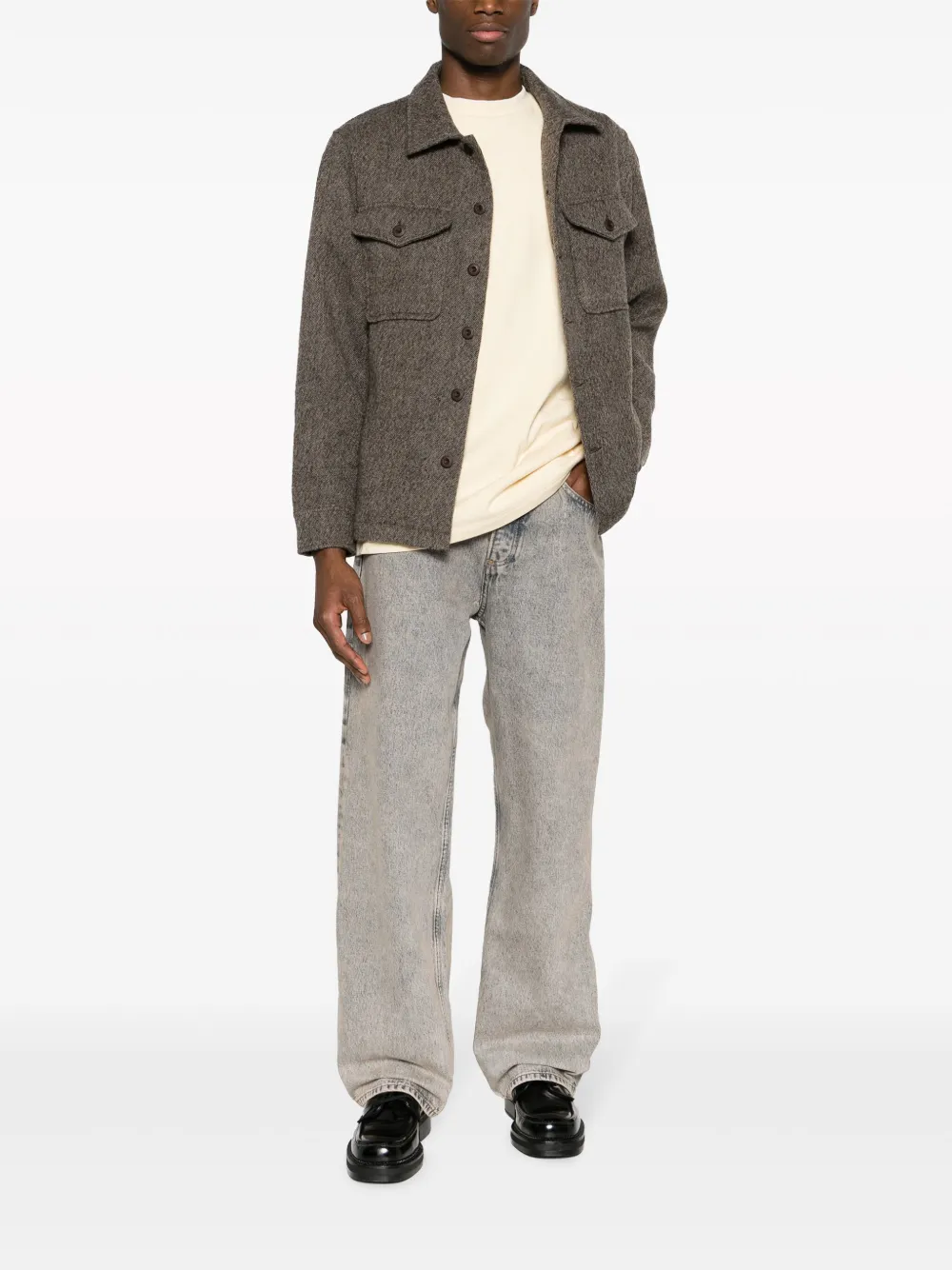 SANDRO mid-rise straight-leg jeans - Blauw
