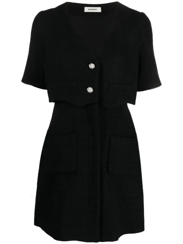 Sandro deals robe tweed