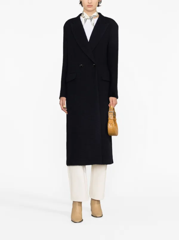 Boucle double outlet breasted coat