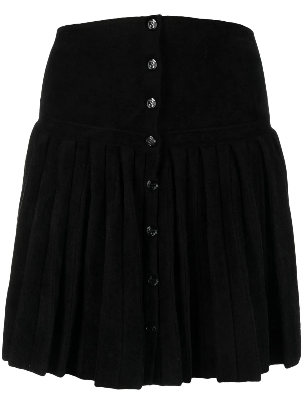 SANDRO Jupe En Jean Taille Haute Boutonn e Farfetch