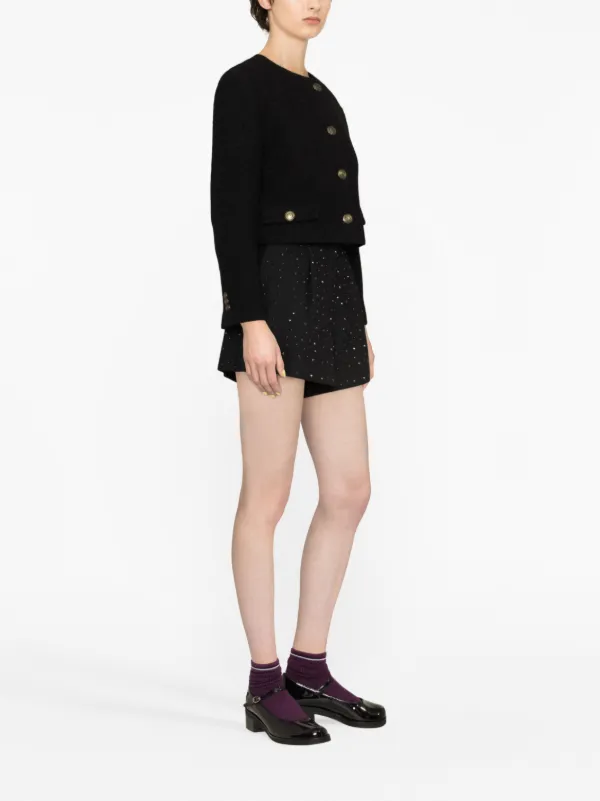 Cropped boucle jacket best sale