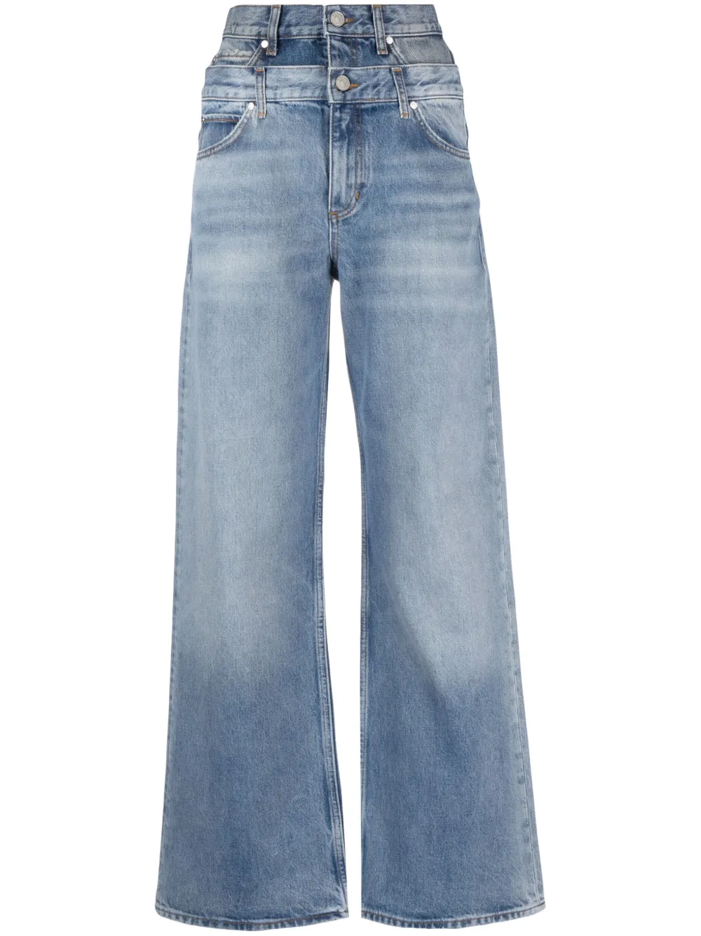SANDRO Jeans met dubbele tailleband Blauw