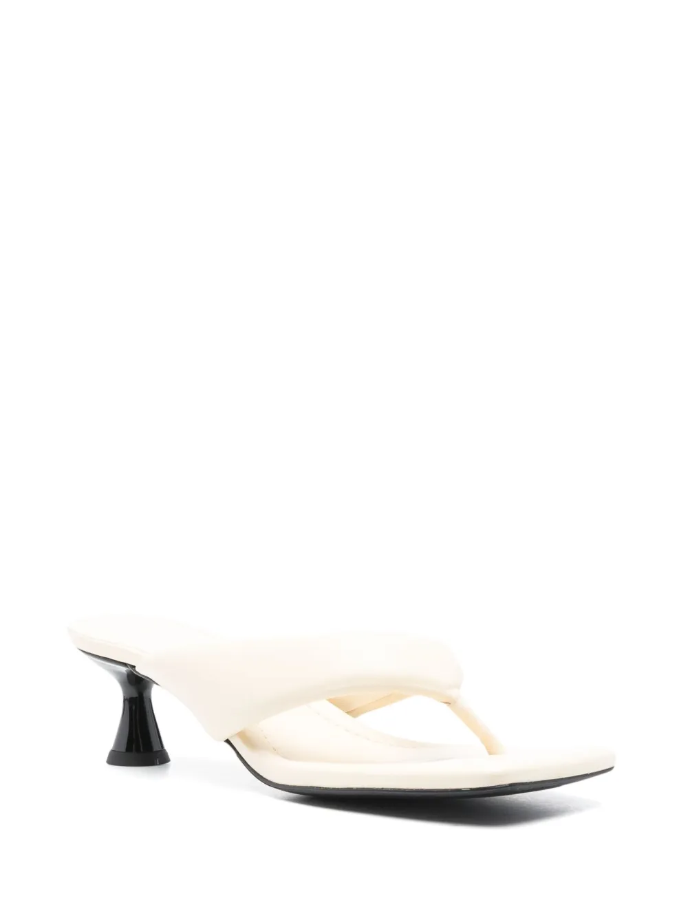 SANDRO Liula 60mm thong-strap mules - Beige