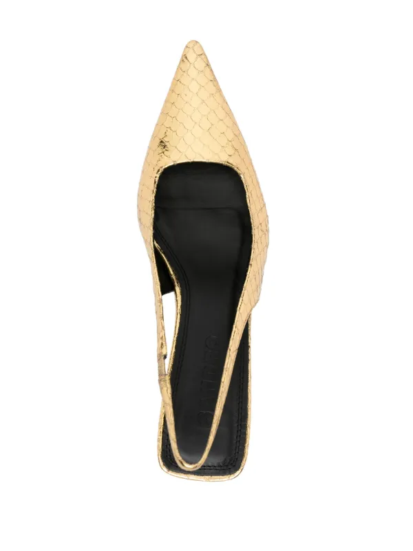 SANDRO Escarpins En Cuir Bride Arri re 60 Mm Farfetch