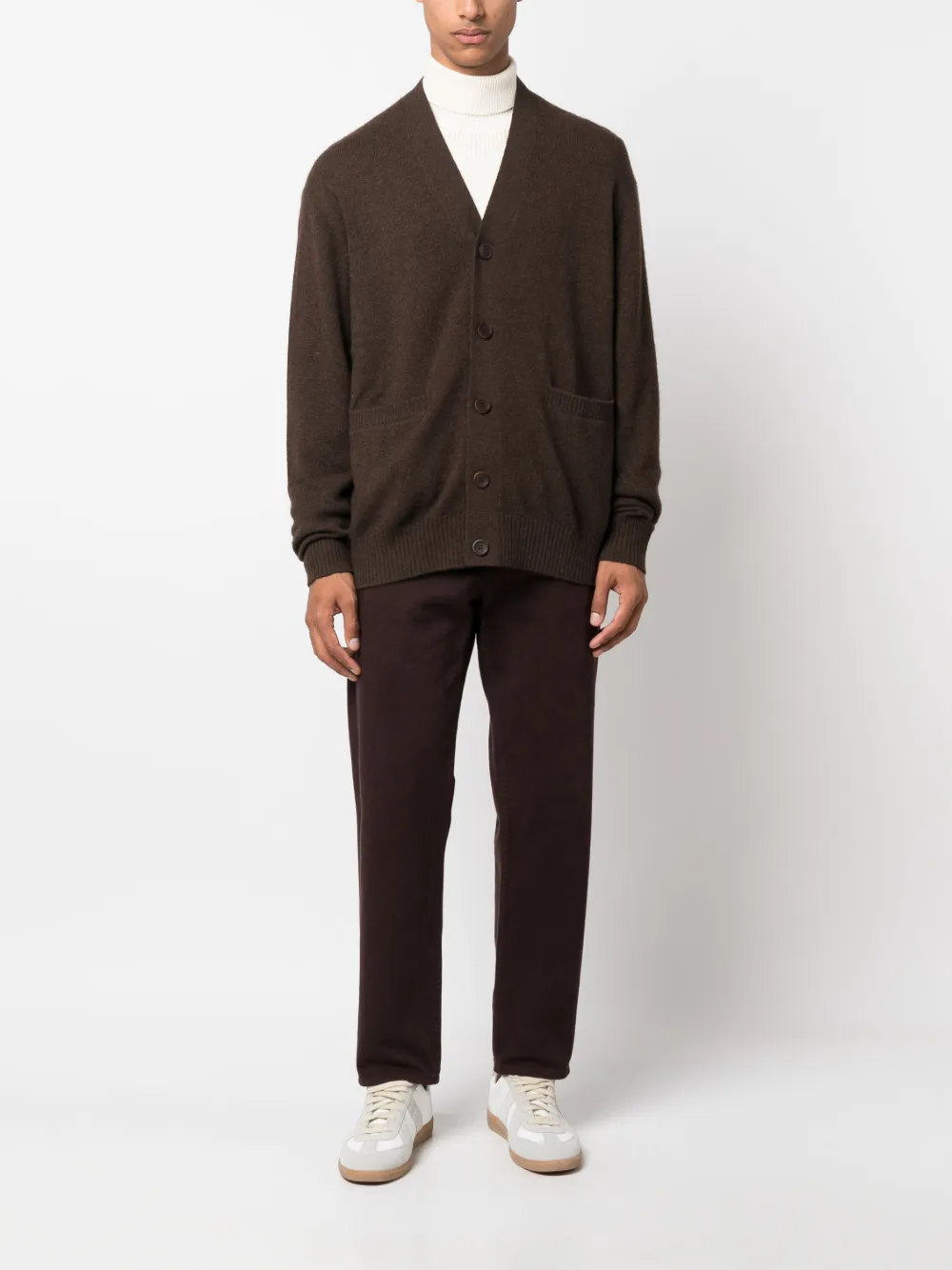 SANDRO Gebreid vest - Bruin