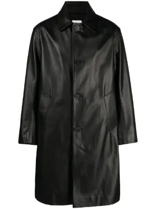 Sandro store leather coat