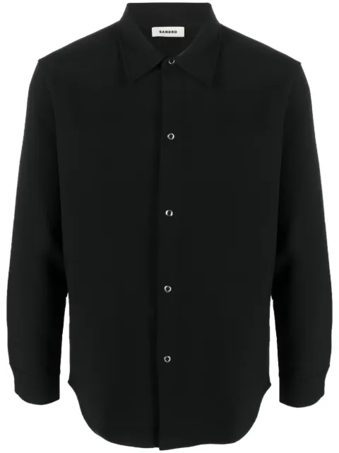 SANDRO classic-collar button-up shirt