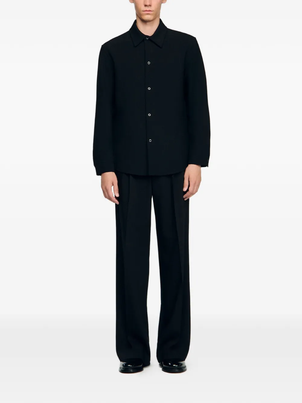  Sandro Camisa Con Botones - Negro 