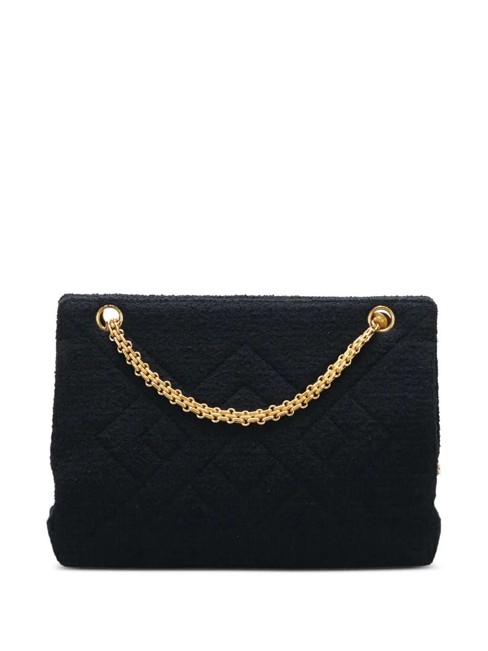 CHANEL Pre-Owned 1994-1996 pre-owned tweed shoulder bag - Zwart