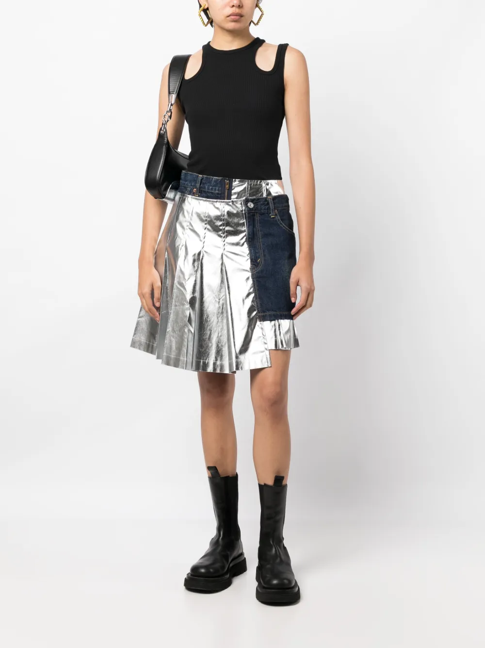 Junya Watanabe High waist rok - Blauw
