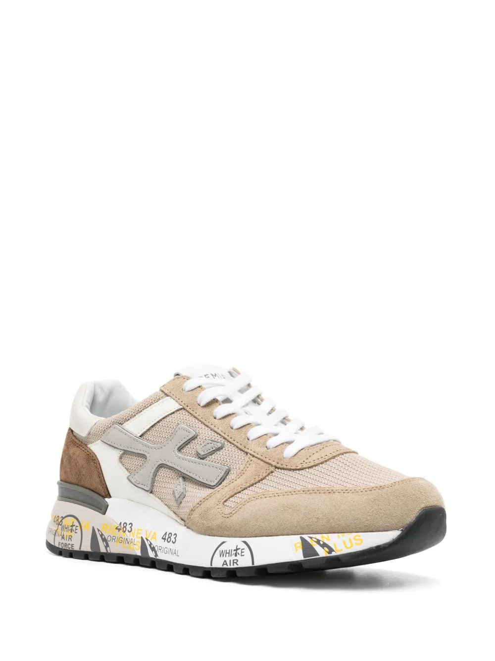 Premiata Mick sneakers met vlakken - Beige