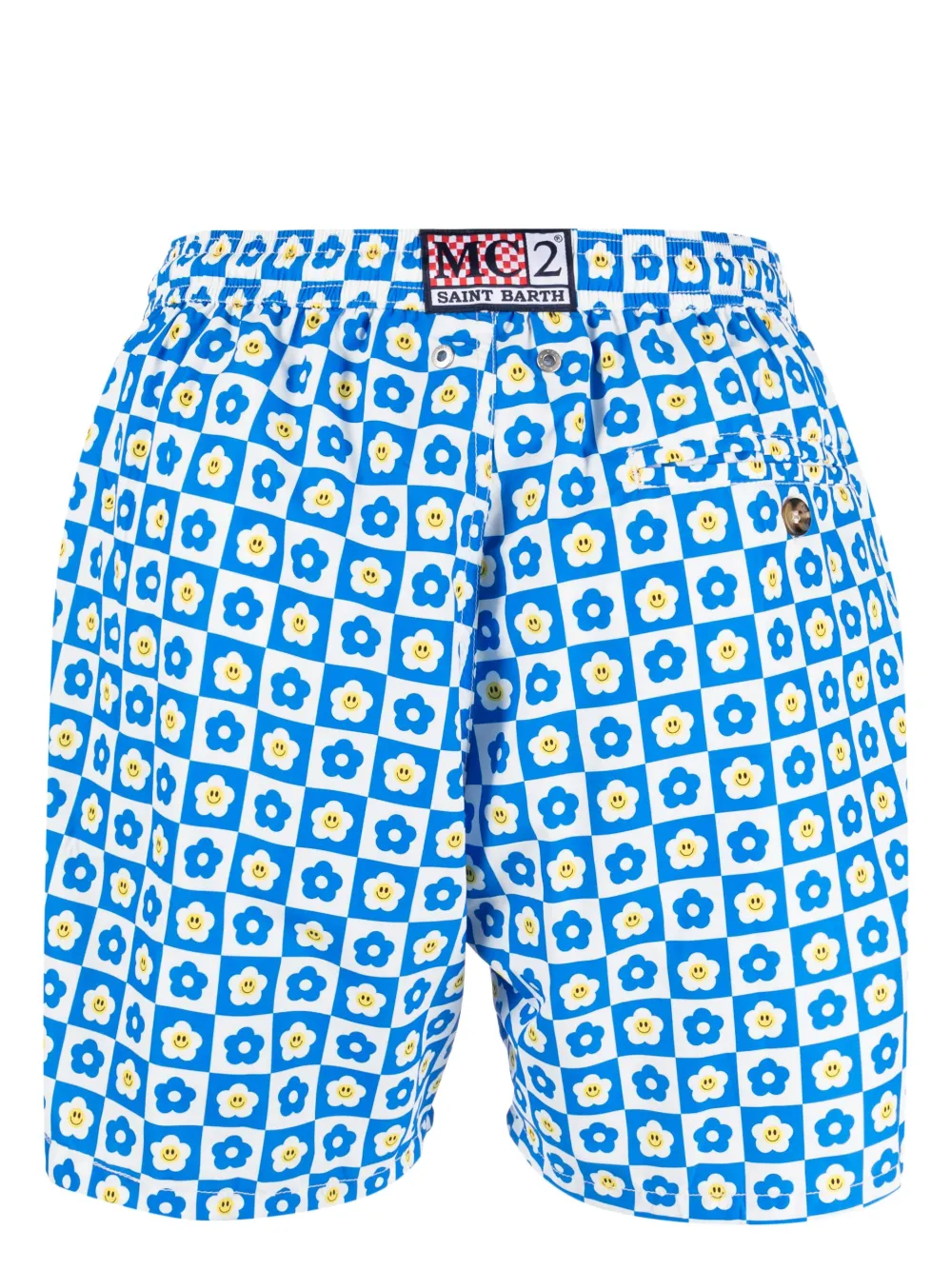 MC2 Saint Barth floral-print swim shorts - Blauw