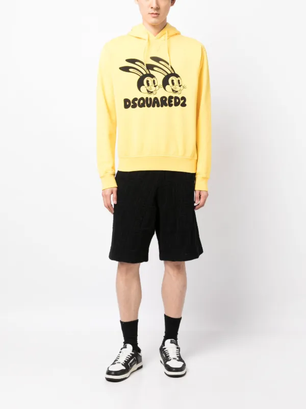 DSQUARED2 イエローパーカー M DSQUARED2 ロゴ パーカー | イエロー | FARFETCH JP