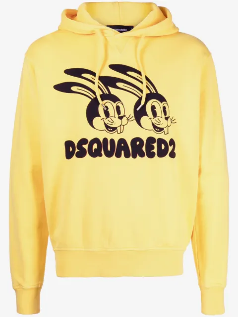 DSQUARED2 logo-print cotton hoodie