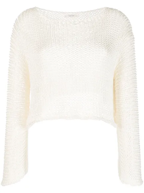 The Row - open-knit cropped jumper