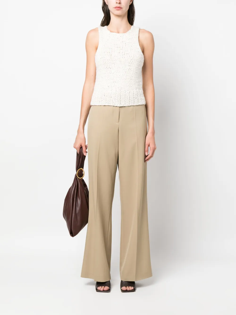 The Row Mouwloze top - Beige