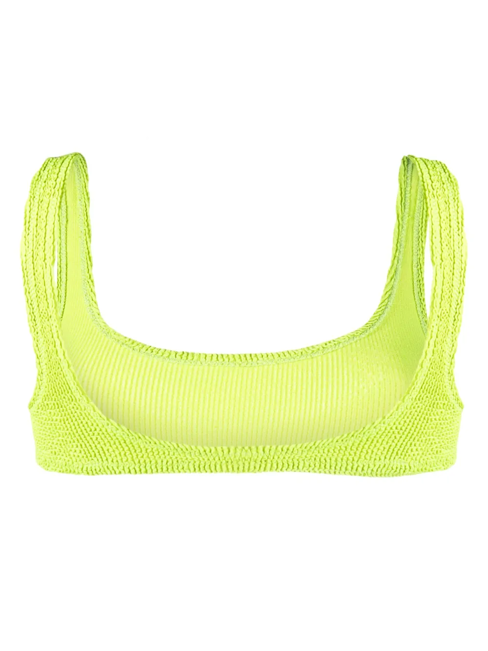 MC2 Saint Barth crinkled bikini top - Groen