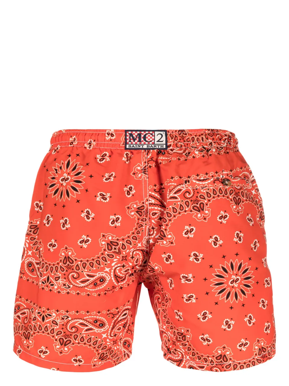 MC2 Saint Barth Zwembroek met bandanaprint - Rood