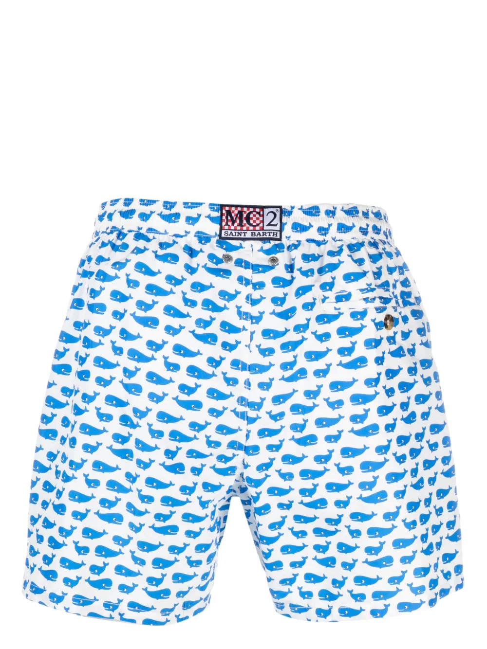 MC2 Saint Barth Zwembroek met print - Wit
