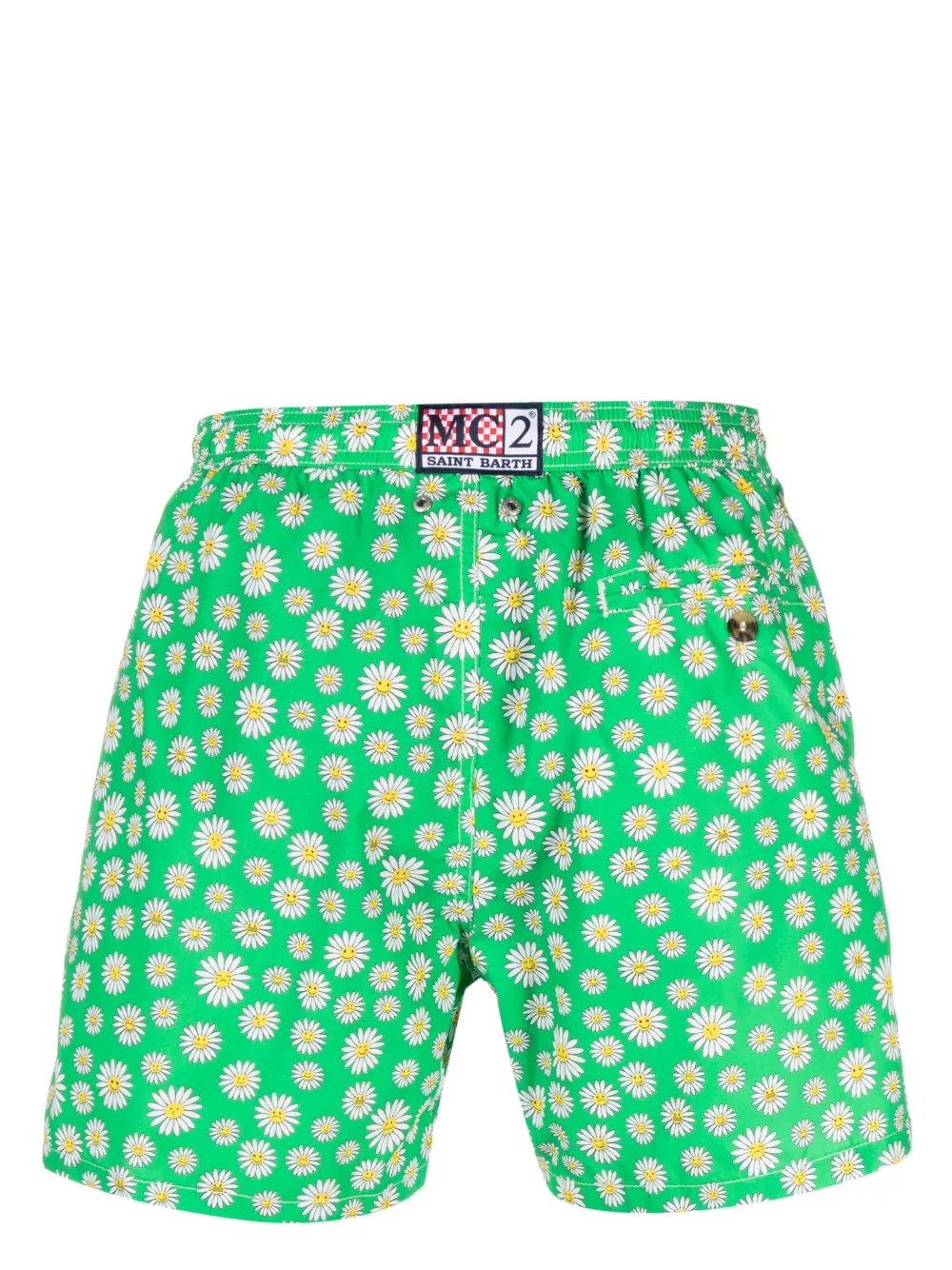 MC2 Saint Barth Zwembroek met bloemenprint - Groen