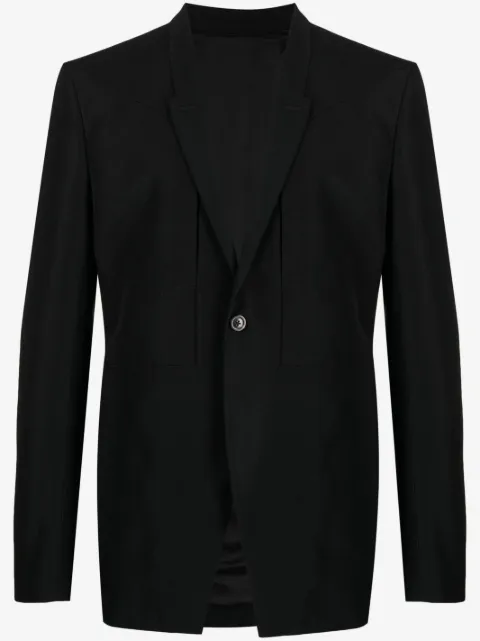 Rick Owens blazer à détail de foulard