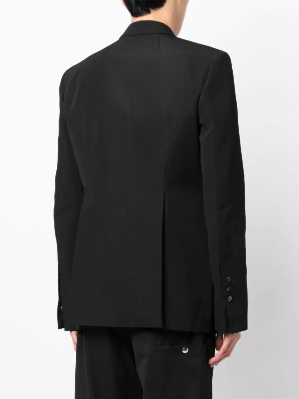 【VIP価格】RICK OWENS Double-breasted Blazer RICK OWENS Double-Breasted Linen-Twill Blazer for Men | MR
