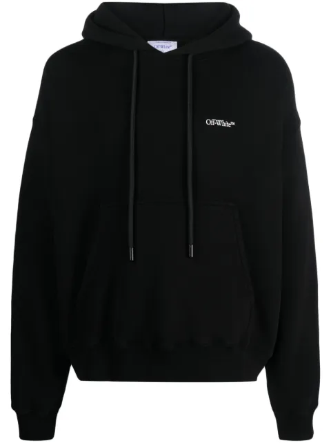 Off-White Scratch Arrow-print cotton hoodie