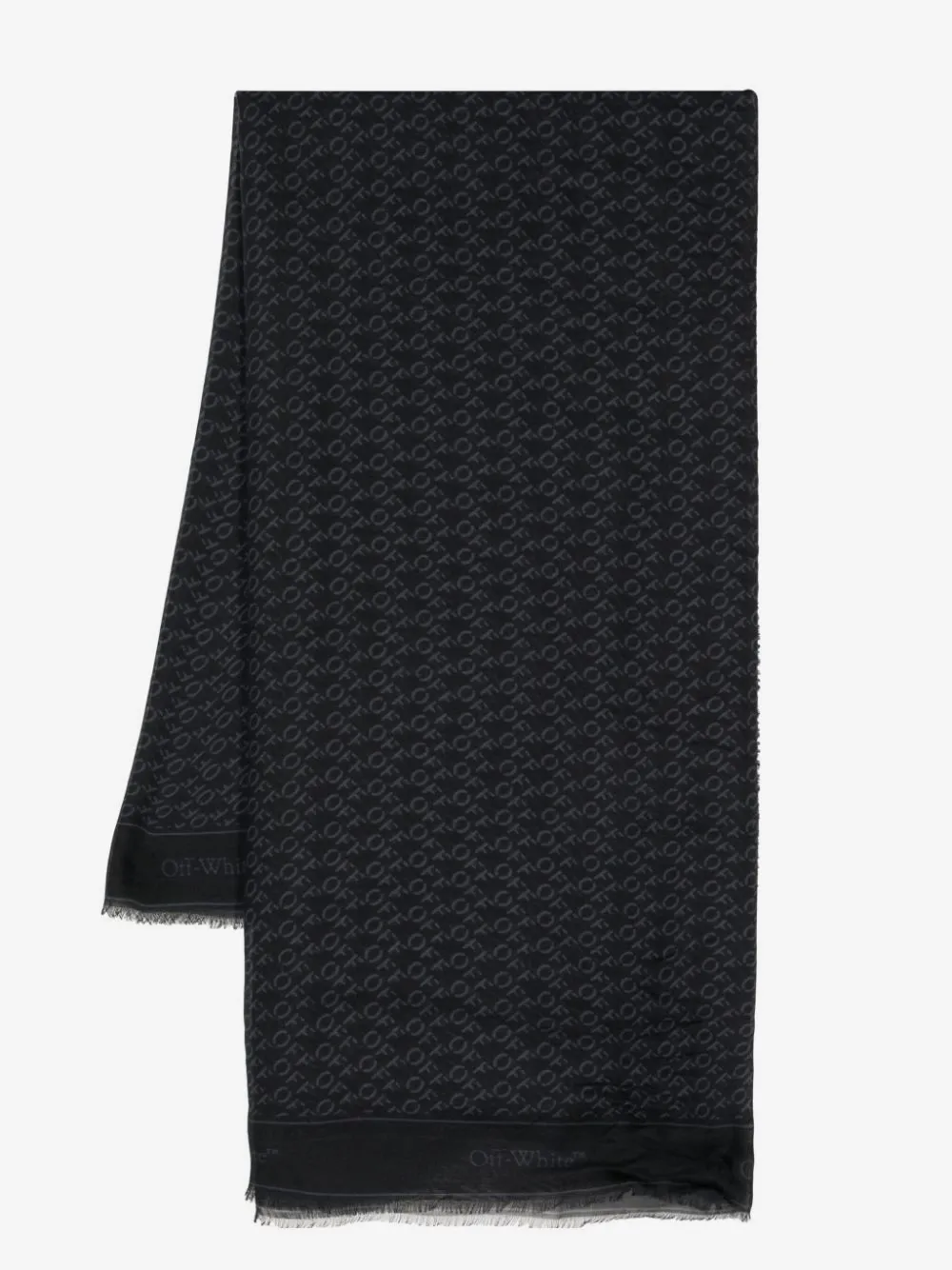 Off-White mascada con logo estampado | negro | Image 1