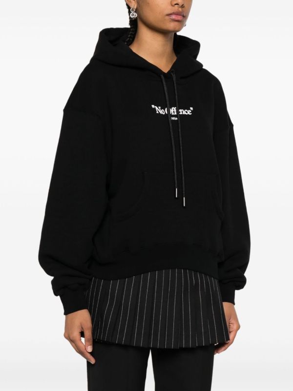 Off white black hoodie womens sale