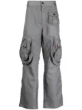 Heron Preston logo-patch cargo pants - Grey